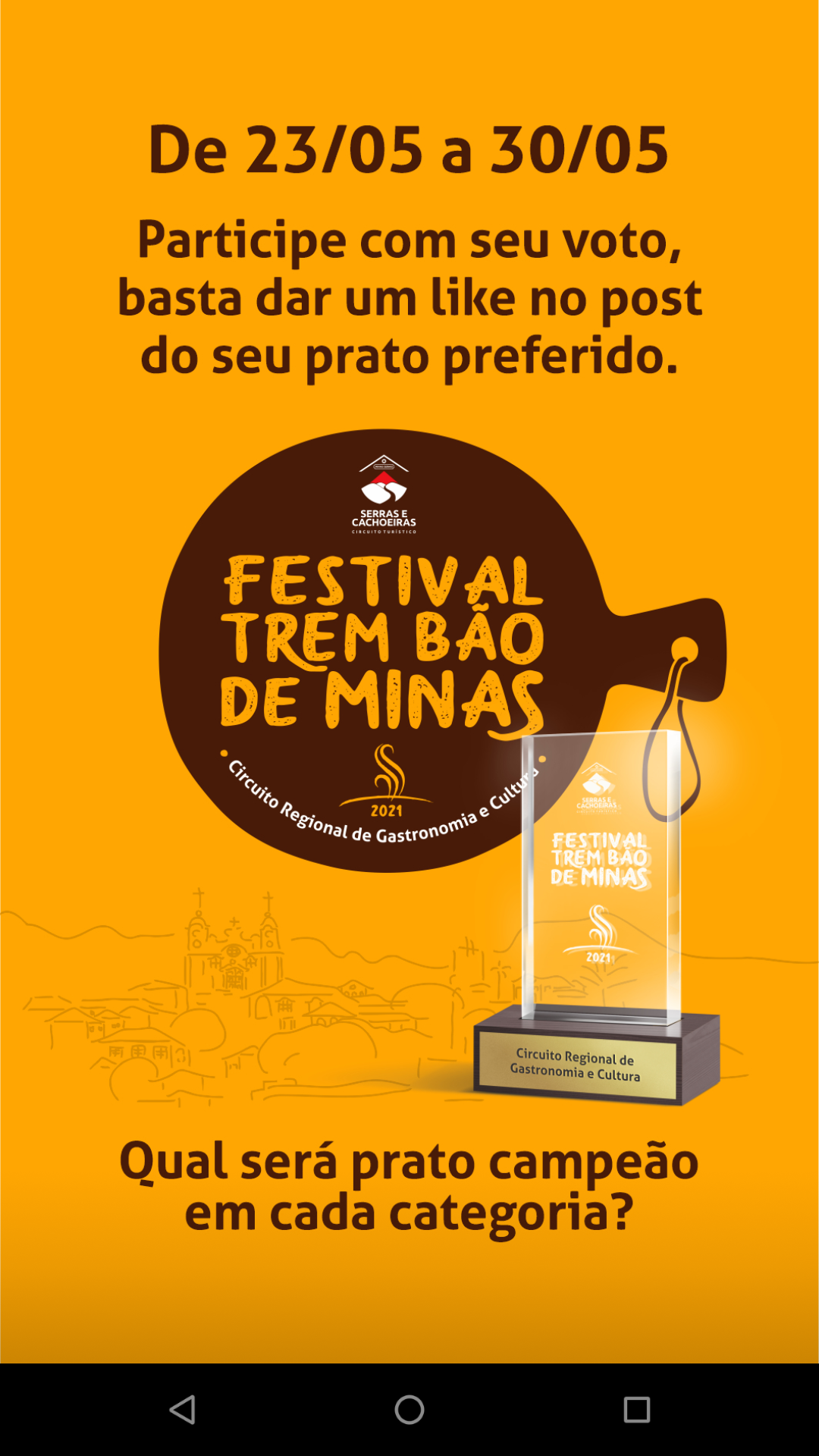 Final do festival gastronômico Trem Bão de Minas