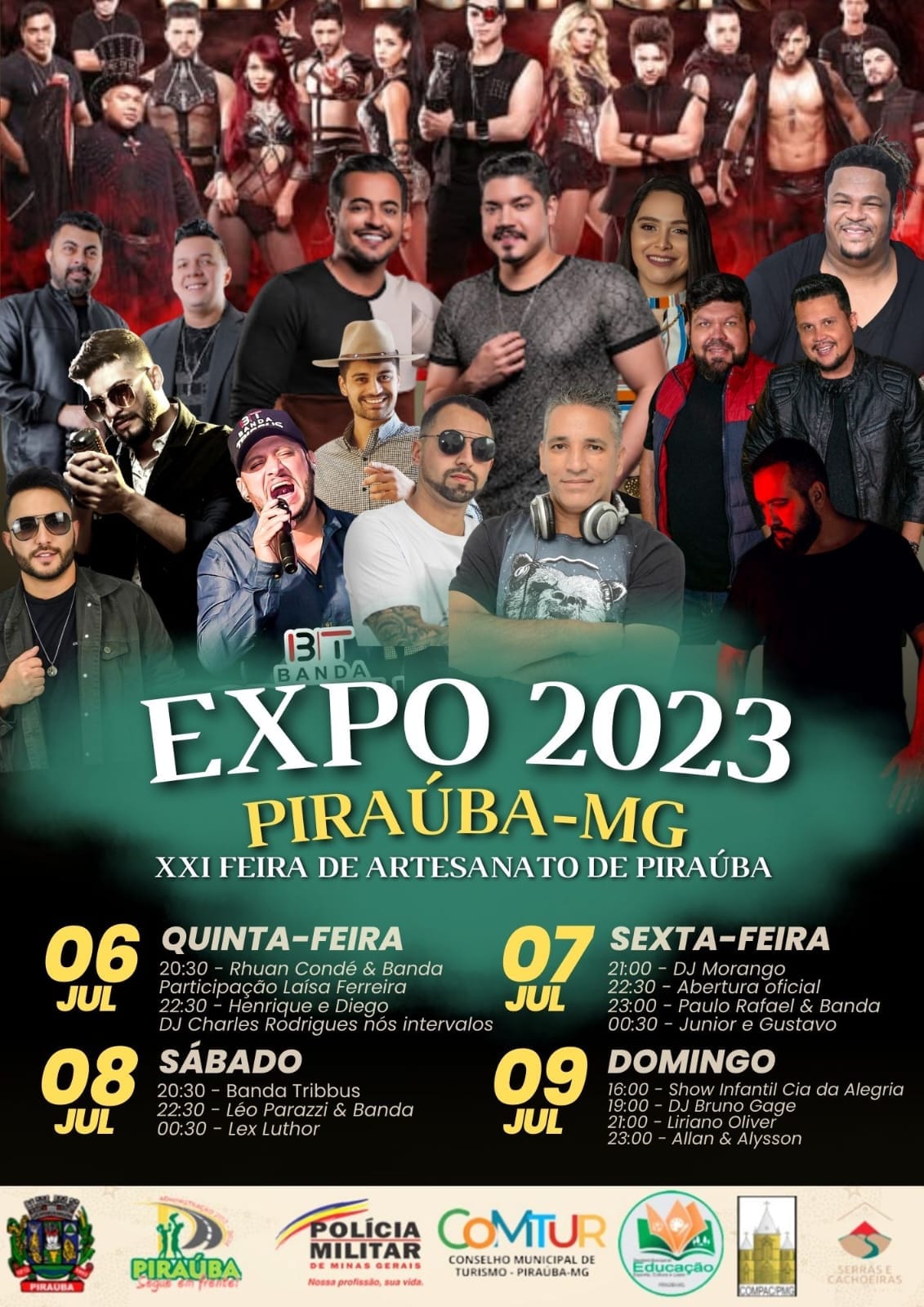 PROGRAMAÇÃO COMPLETA DA EXPO 2023