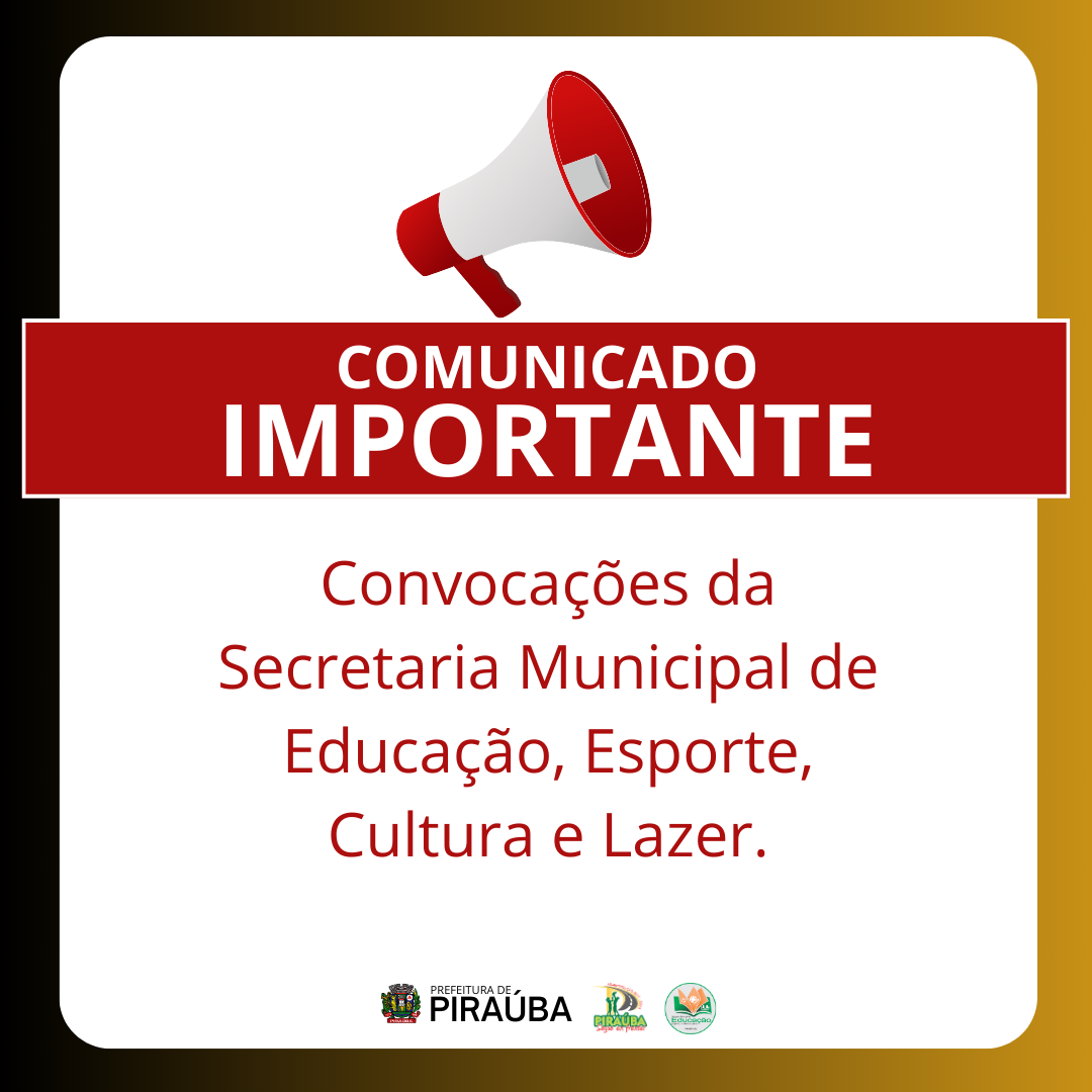 Convocação Processo Seletivo Simplificado  Edital 002/2022 - Secretaria Municipal de Educação, Esporte, Cultura e Lazer 
