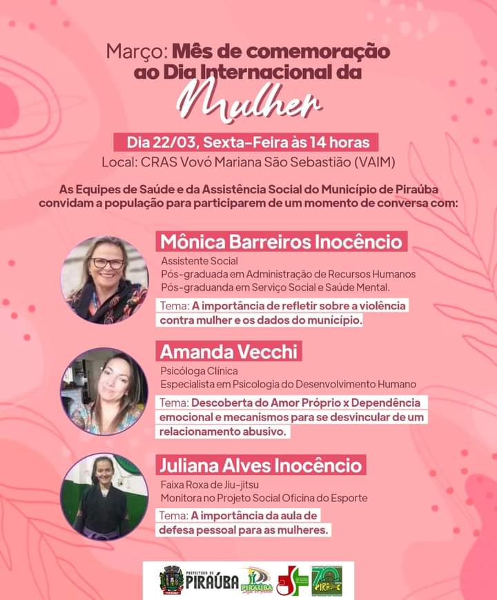 MARÇO MÊS DA MULHER 